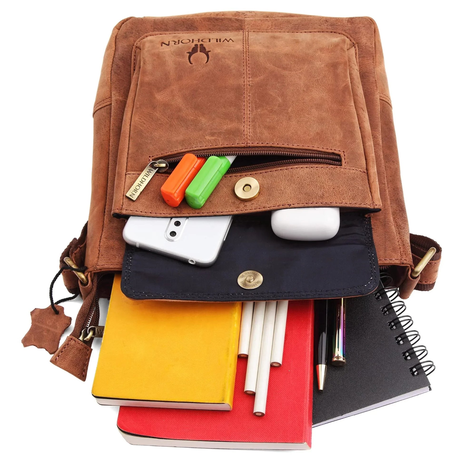 OAKLAND Leather Sling Bag for Men - WILDHORN