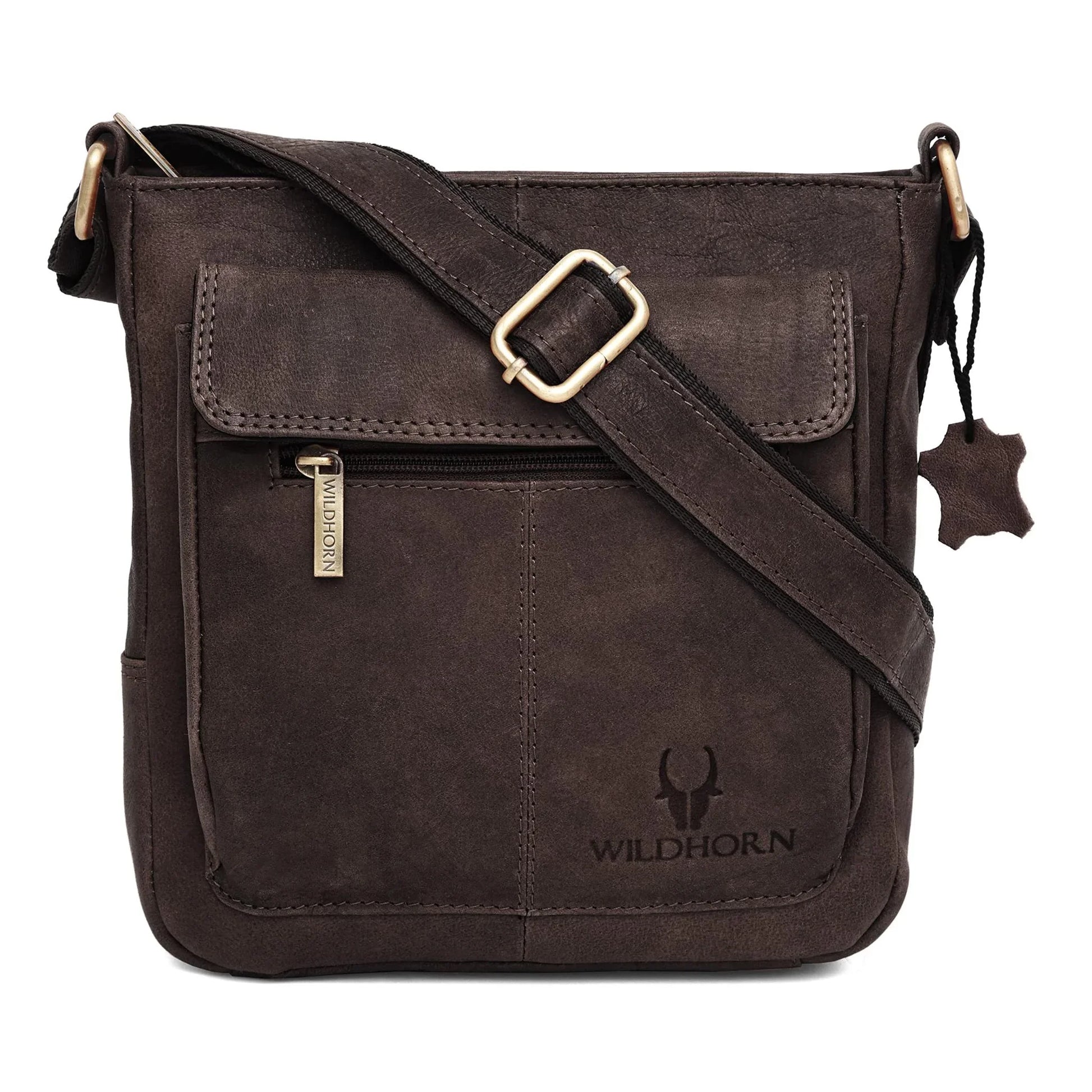 OAKLAND Leather Sling Bag for Men - WILDHORN