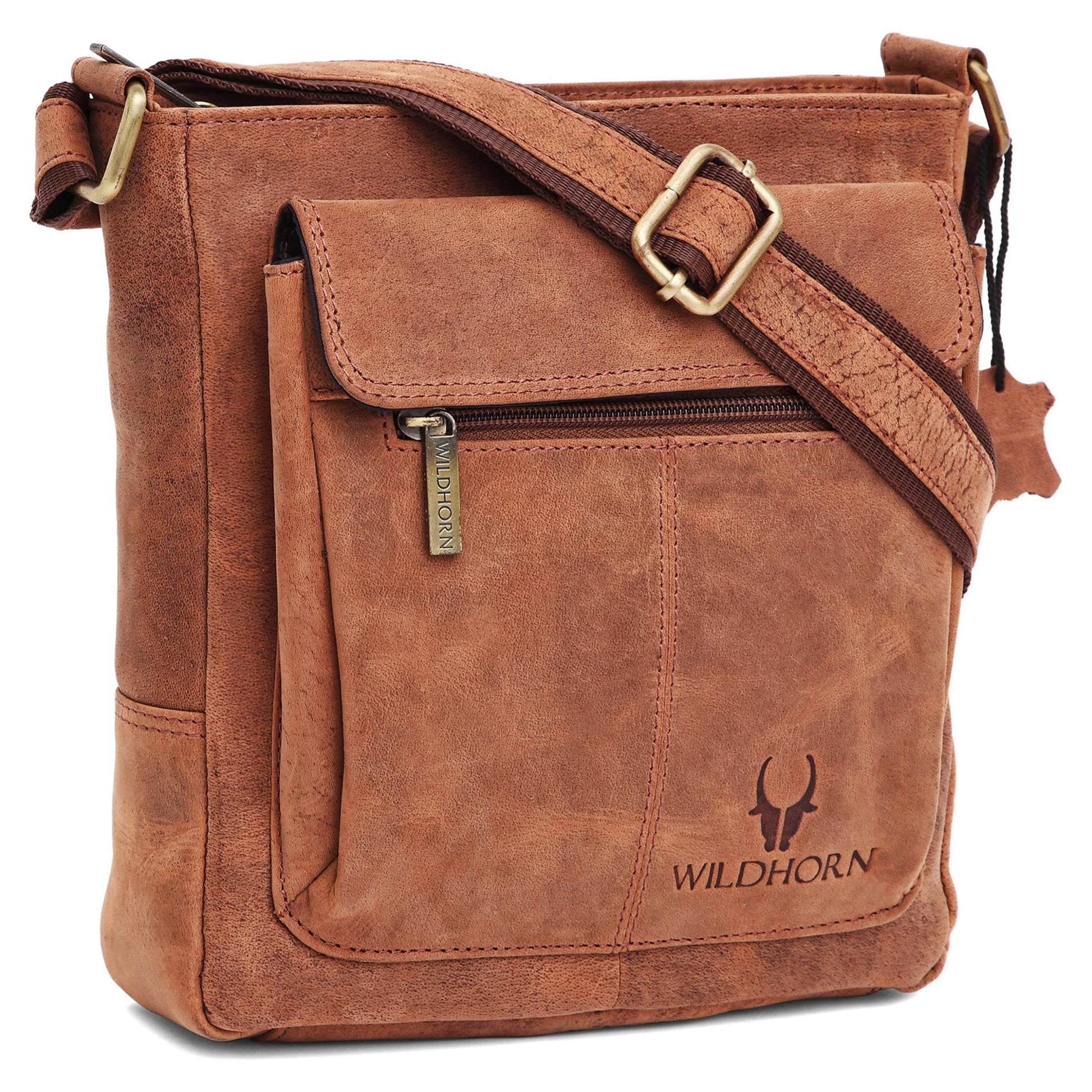 OAKLAND Leather Sling Bag for Men - WILDHORN