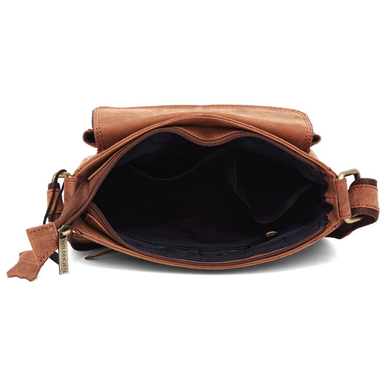 OAKLAND Leather Sling Bag for Men - WILDHORN