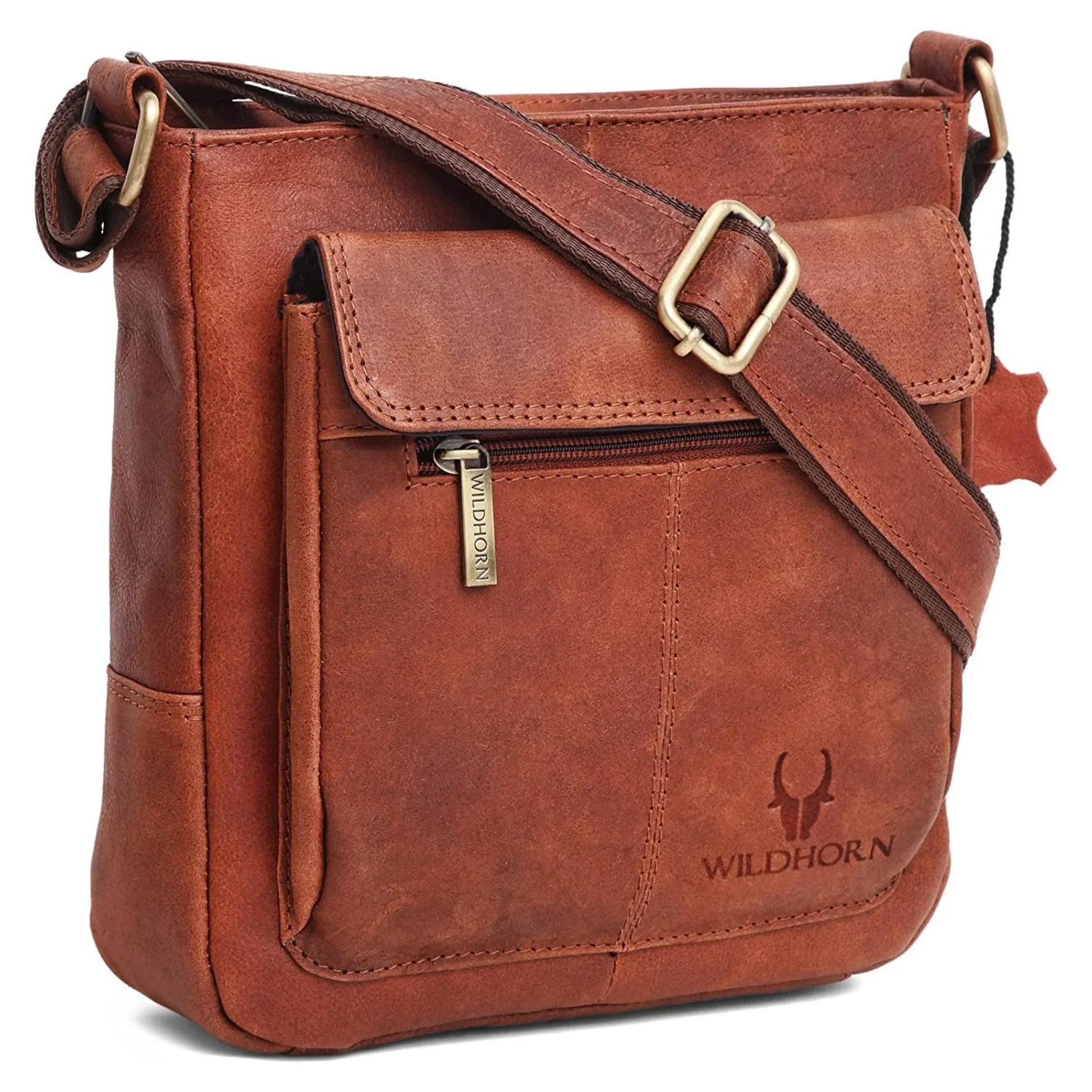 OAKLAND Leather Sling Bag for Men - WILDHORN