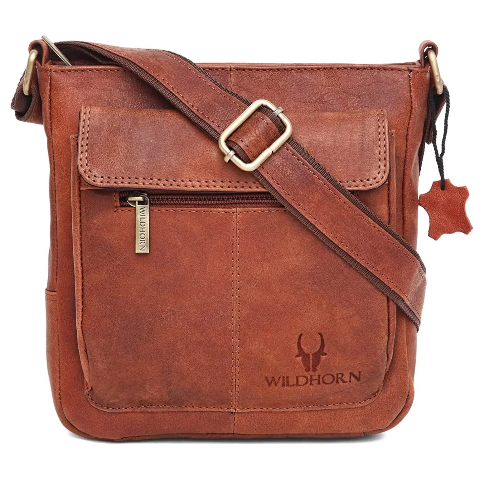 OAKLAND Leather Sling Bag for Men - WILDHORN