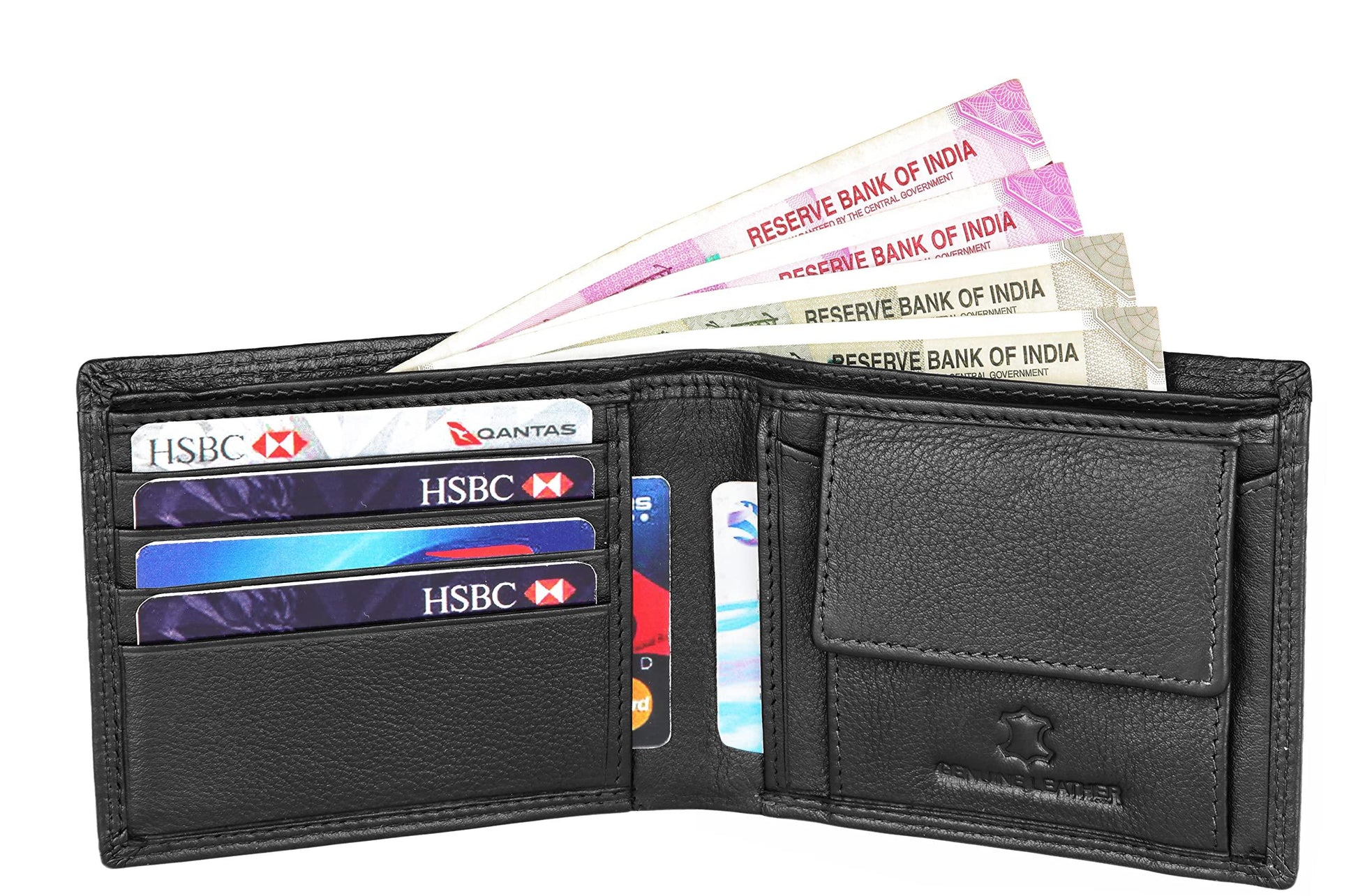 PETER RFID Protected Leather Wallet for Men - WILDHORN