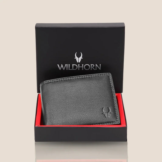 PETER RFID Protected Leather Wallet for Men - WILDHORN
