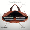 RICHMOND Leather Laptop Messenger Bag for Men - WILDHORN