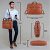 RICHMOND Leather Laptop Messenger Bag for Men - WILDHORN