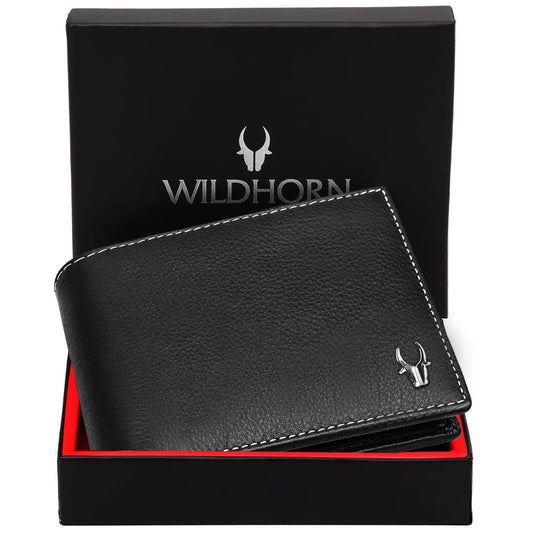 ROBERTO RFID Protected Genuine Leather Wallet for Men - WILDHORN