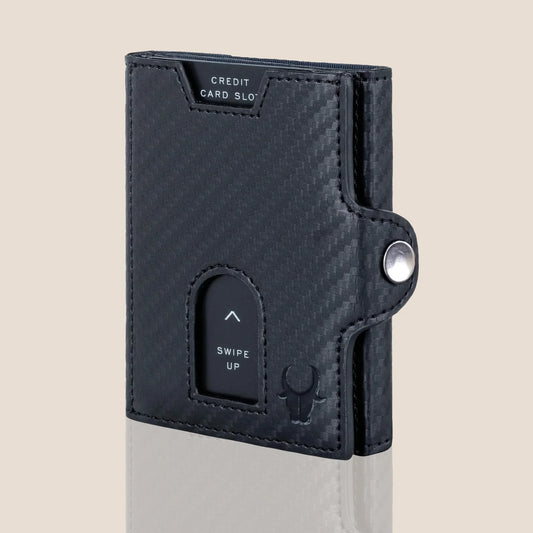 SEOL RFID Protected Unisex Carbon Fiber Leather Card Holder - WILDHORN