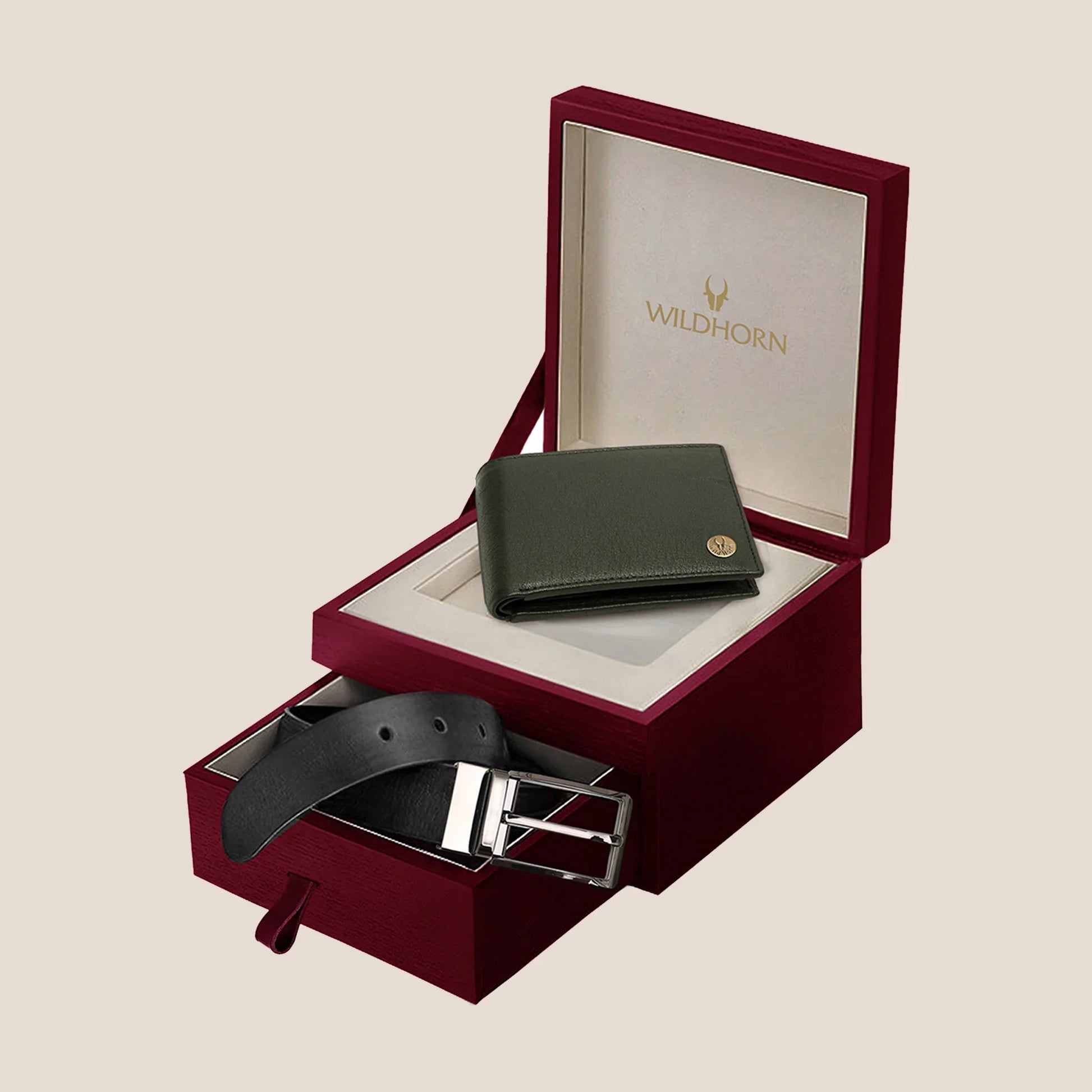 SEYMOUR Leather Wallet & Belt Gift Hamper for Men - WILDHORN