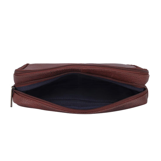 VANCOUVER Leather Toiletry Bag For Men & Women - WILDHORN