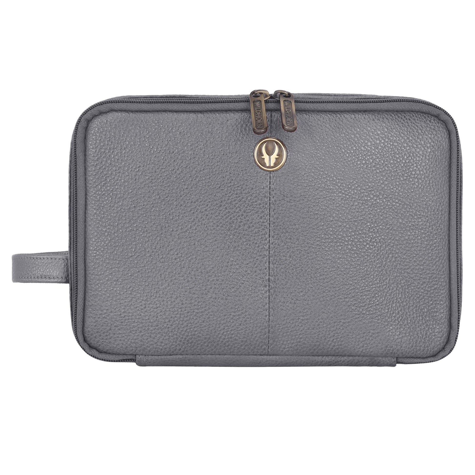 VANCOUVER Leather Toiletry Bag For Men & Women - WILDHORN
