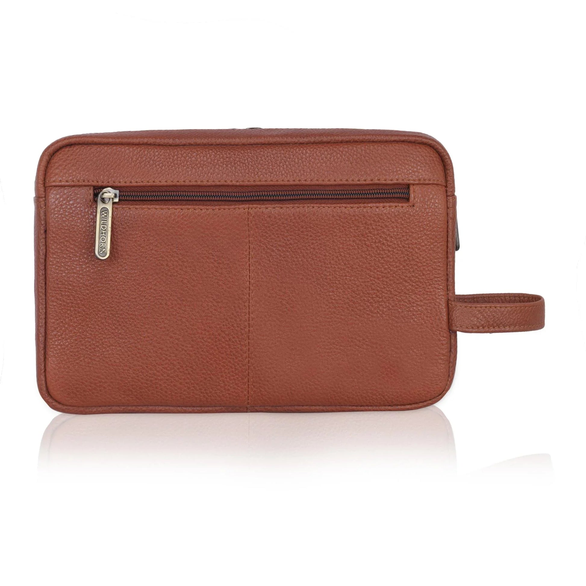 VANCOUVER Leather Toiletry Bag For Men & Women - WILDHORN