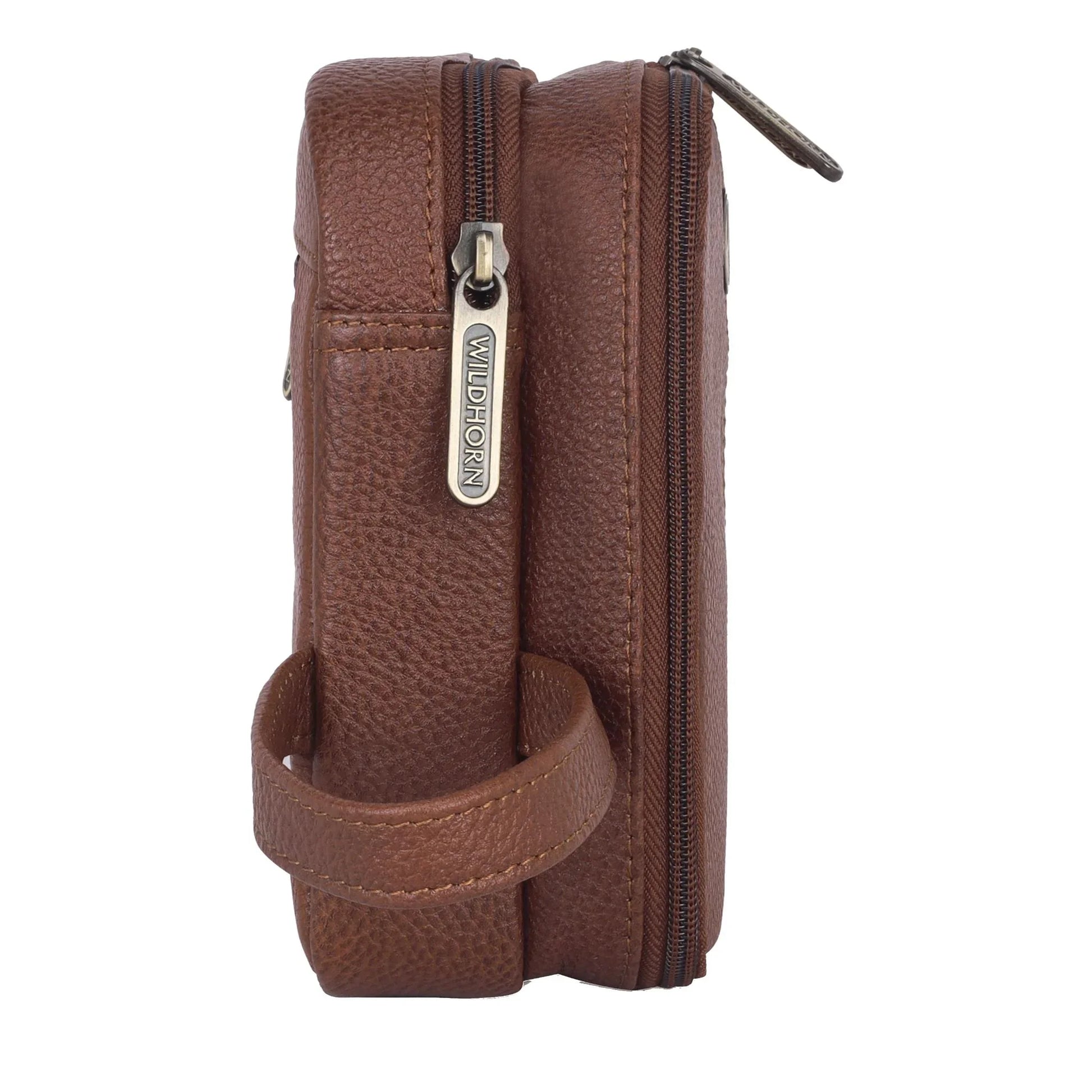 VANCOUVER Leather Toiletry Bag For Men & Women - WILDHORN