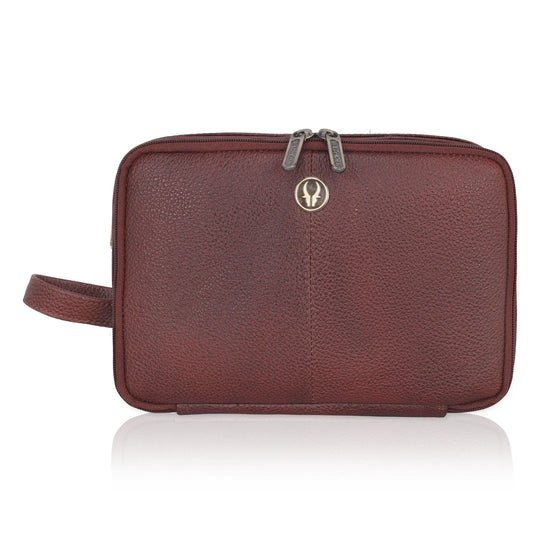 VANCOUVER Leather Toiletry Bag For Men & Women - WILDHORN