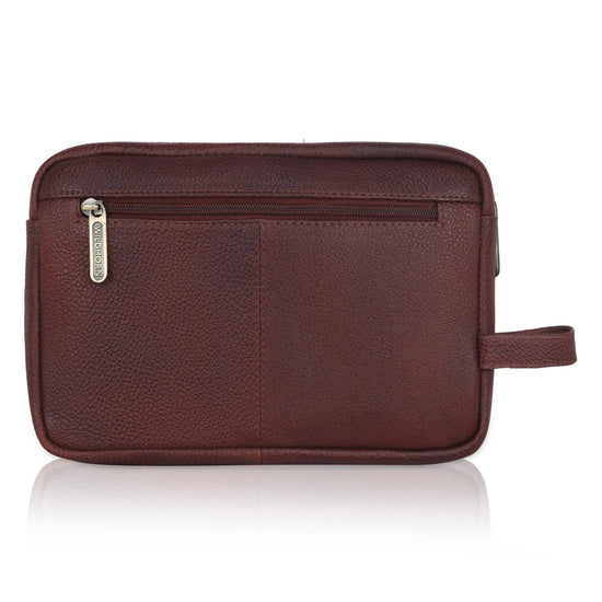 VANCOUVER Leather Toiletry Bag For Men & Women - WILDHORN