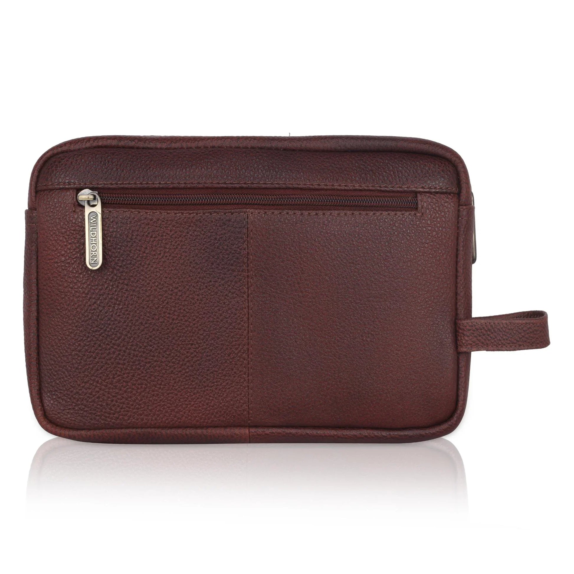 VANCOUVER Leather Toiletry Bag For Men & Women - WILDHORN