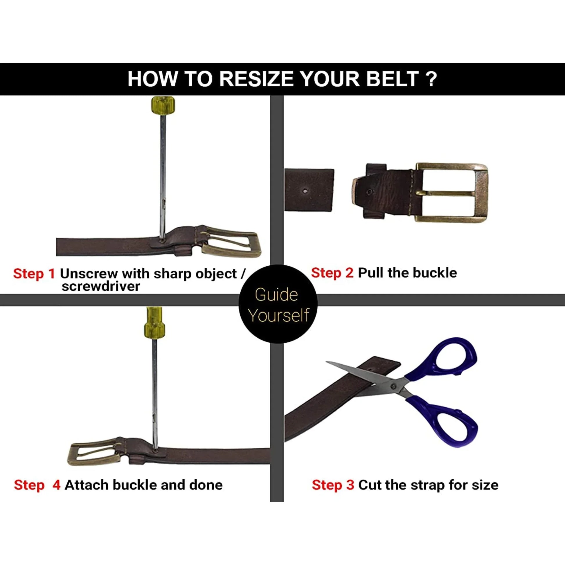 WILDHORN Premium Leather Belt for Men - WILDHORN