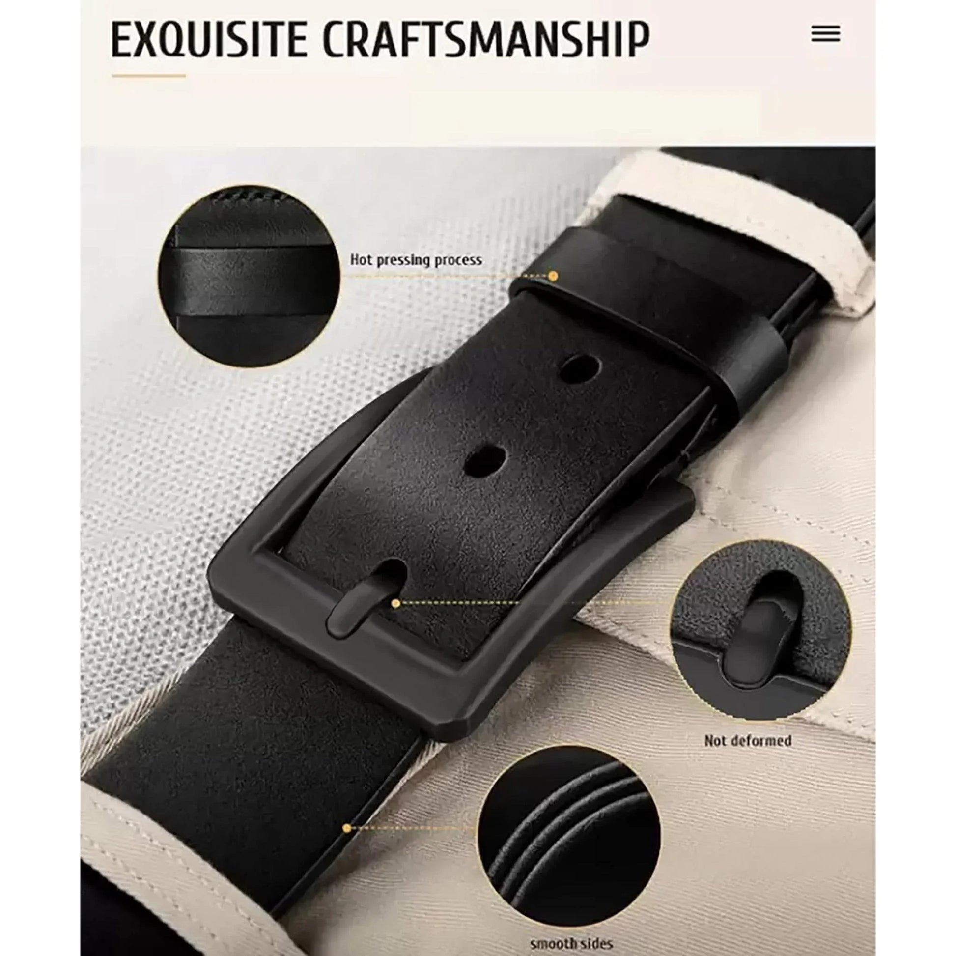 WILDHORN Premium Reversible Leather Belt for Men - WILDHORN