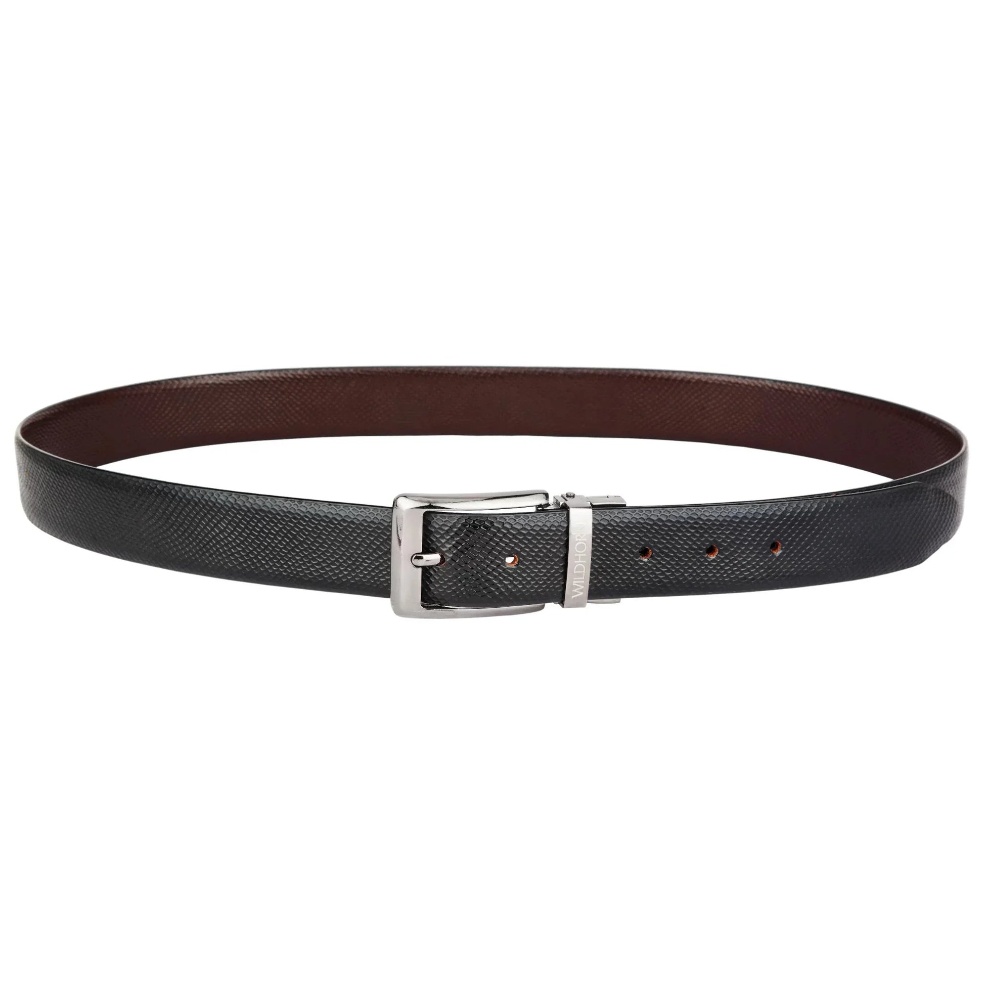 WILDHORN Premium Reversible Leather Belt for Men - WILDHORN