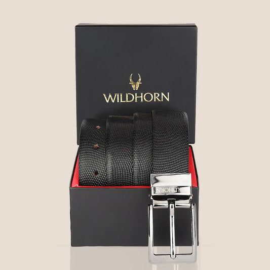 WILDHORN Premium Reversible Leather Belt for Men - WILDHORN