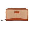 WildHorn Women's Canvas Wallet Clutch - Stylish, Spacious I Zip Around Wallet for Travel, Holds Cards, Phone, Cash. - WILDHORN