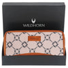 WildHorn Women's Canvas Wallet Clutch - Stylish, Spacious I Zip Around Wallet for Travel, Holds Cards, Phone, Cash - WILDHORN