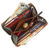WildHorn Women's Canvas Wallet Clutch - Stylish, Spacious I Zip Around Wallet for Travel, Holds Cards, Phone, Cash. - WILDHORN