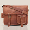 WILINGTON Leather Messenger Bag for Men - WILDHORN