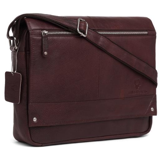 WILINGTON Leather Messenger Bag for Men - WILDHORN