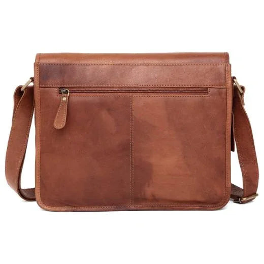 WILINGTON Leather Messenger Bag for Men - WILDHORN