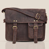 WILINGTON Leather Messenger Bag for Men - WILDHORN