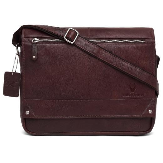 WILINGTON Leather Messenger Bag for Men - WILDHORN