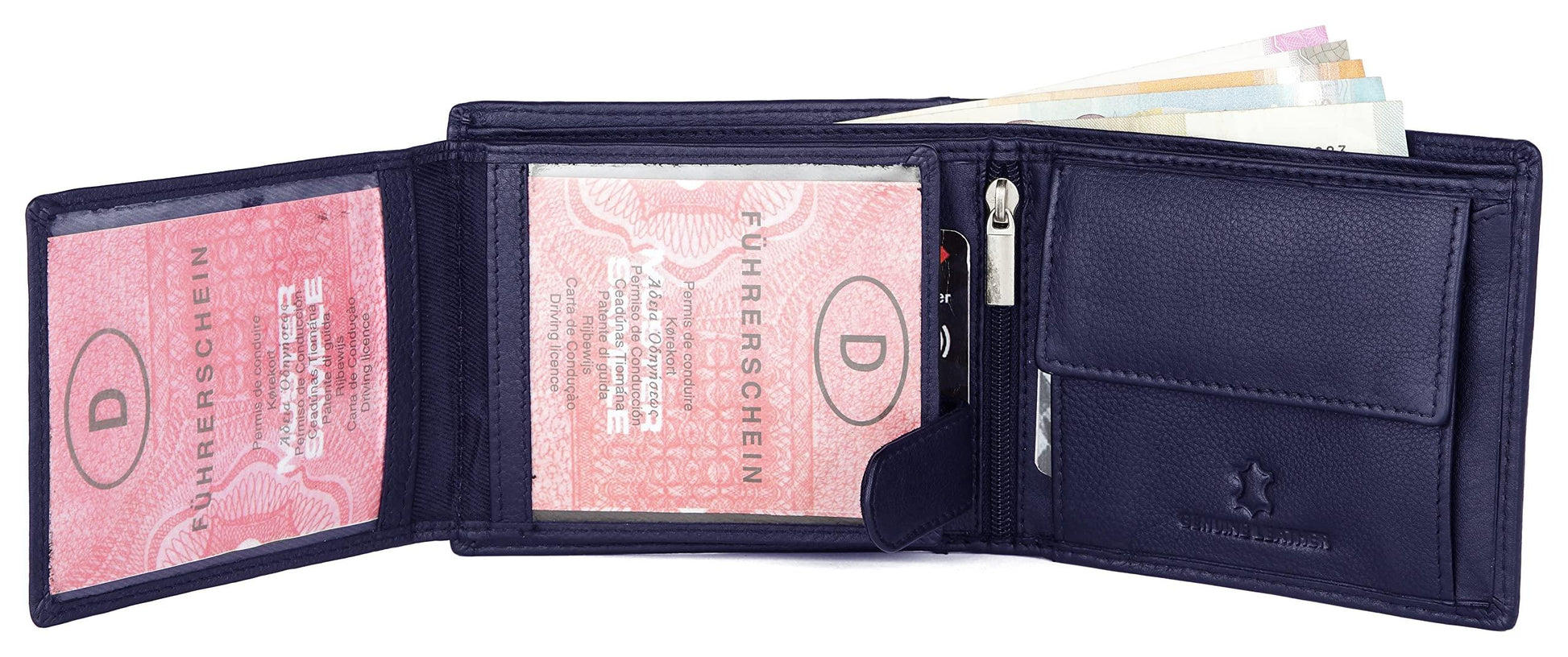 WILLIAM RFID Protected Leather Wallet for Men - WILDHORN