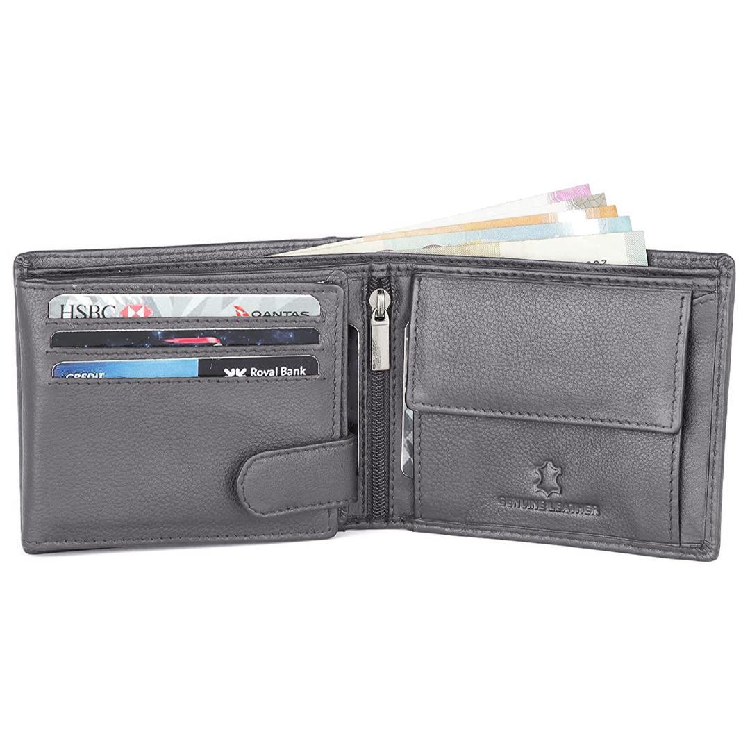 WILLIAM RFID Protected Leather Wallet for Men - WILDHORN