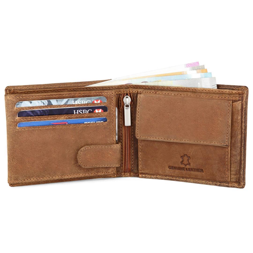 WILLIAM RFID Protected Leather Wallet for Men - WILDHORN