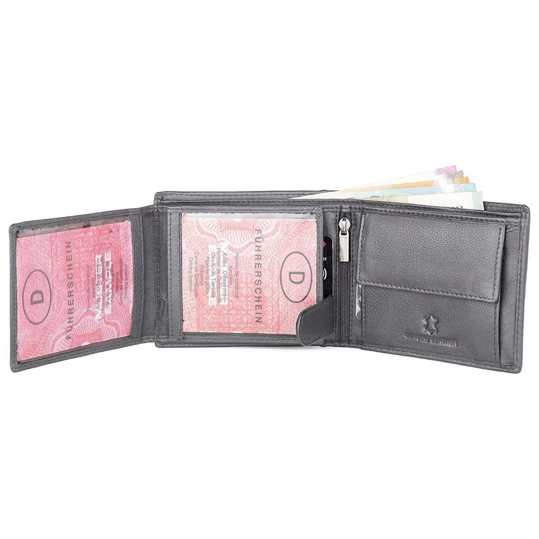 WILLIAM RFID Protected Leather Wallet for Men - WILDHORN