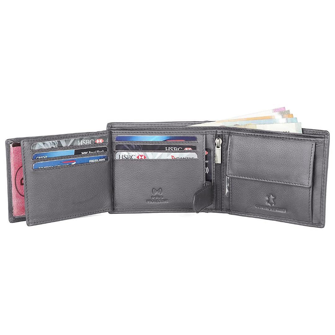 WILLIAM RFID Protected Leather Wallet for Men - WILDHORN