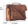 WILLOW Leather Laptop Messenger Bag for Men - WILDHORN