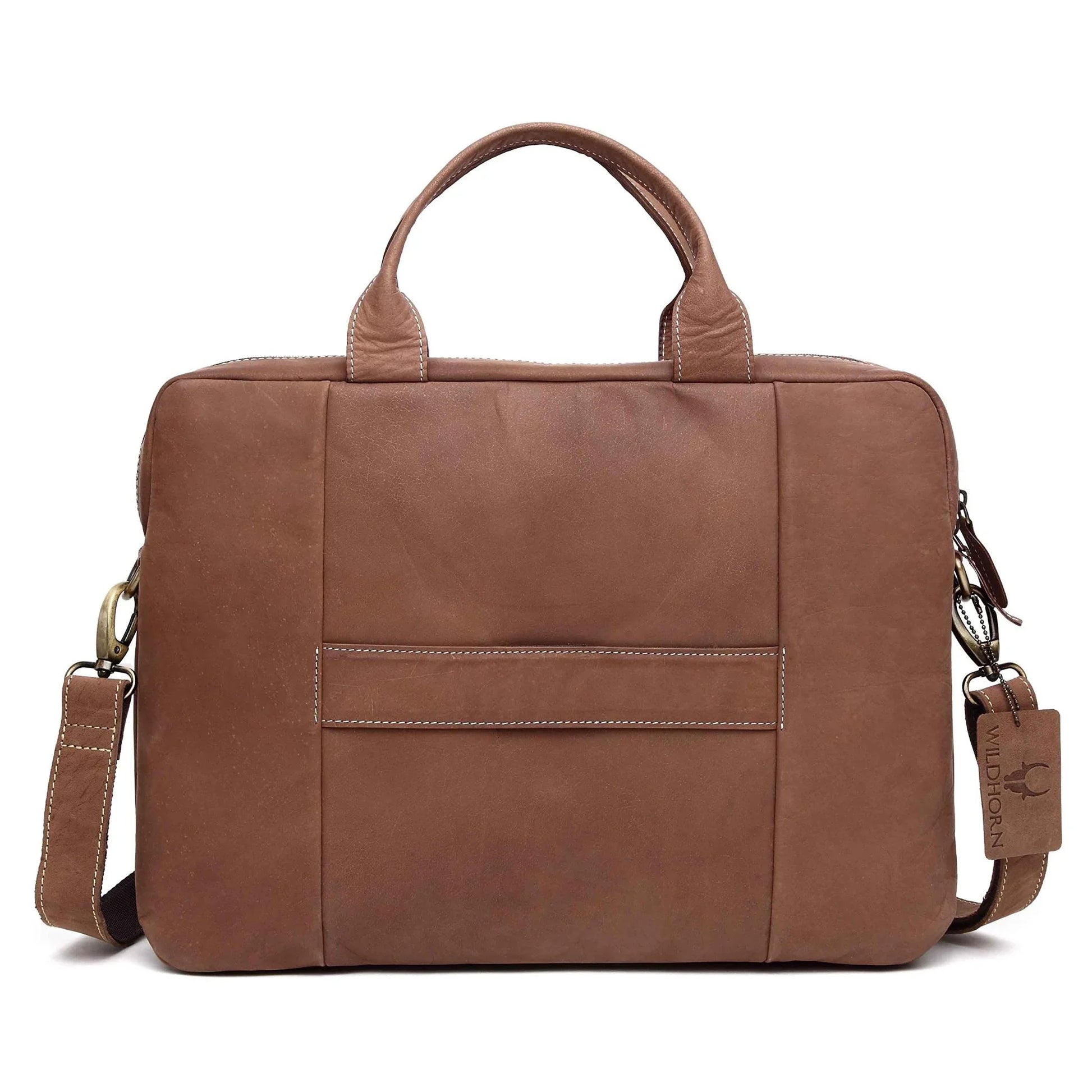 WILTSHIRE Leather Laptop Messenger Bag for Men - WILDHORN