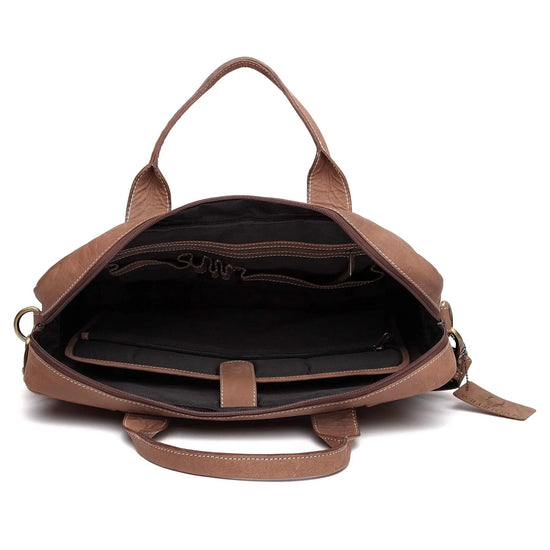 WILTSHIRE Leather Laptop Messenger Bag for Men - WILDHORN