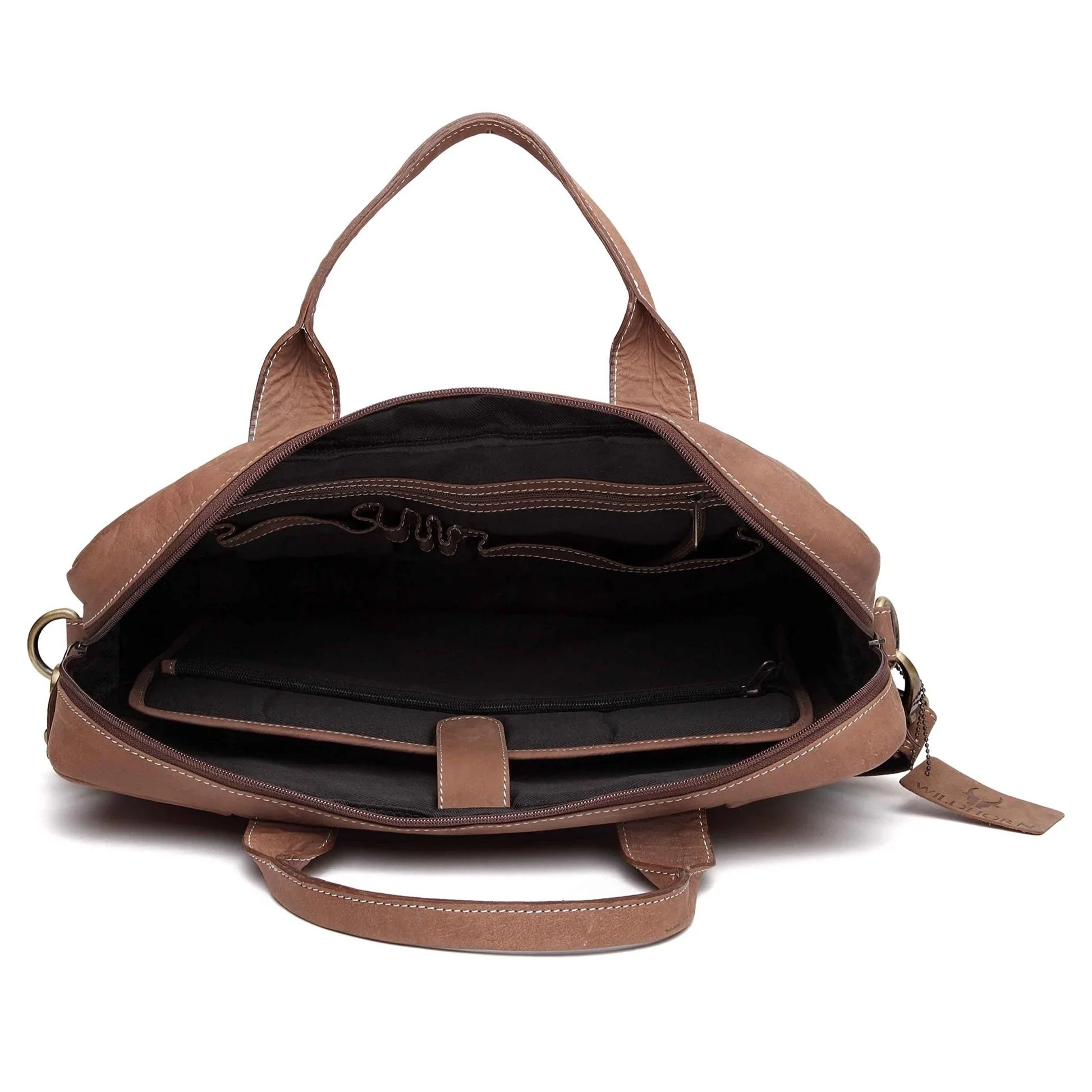 WILTSHIRE Leather Laptop Messenger Bag for Men - WILDHORN
