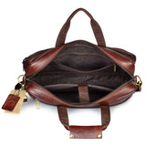 Wildhorn Genuine Leather Brown 15.6 inch Briefcase Laptop Bag for Men with Padded Compartment | Everyday Leather Office Messenger Bag(MB581 MAROON) - WILDHORN