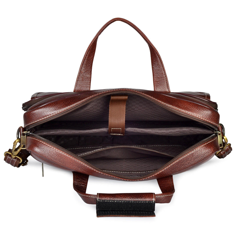 Men's haskell sales leather briefcase