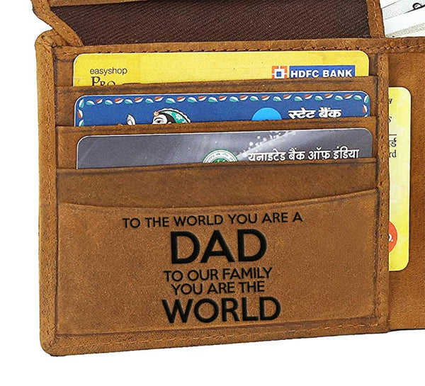 WILDHORN® Engraved Personalized Wallet for Men - Gift for Father, Husband ,Friend, Boyfriend, Brother & Son - WILDHORN