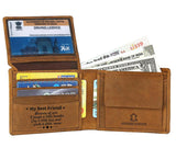 WILDHORN® Engraved Personalized Wallet for Men - Gift for Father, Husband ,Friend, Boyfriend, Brother & Son
