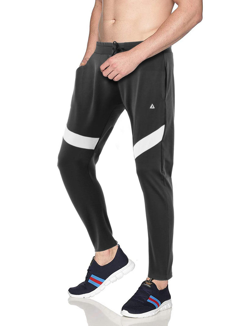 AVOLT Dry-Fit Stretchable Track Pants for Men I Slim Fit Athletic Track Pants | Casual Running Workout Pants with Pockets