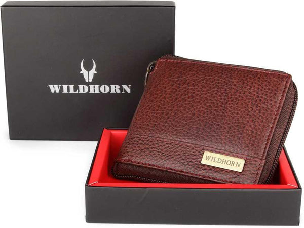 WildHorn® RFID Protected Genuine High Quality Leather Wallet for Men - WILDHORN