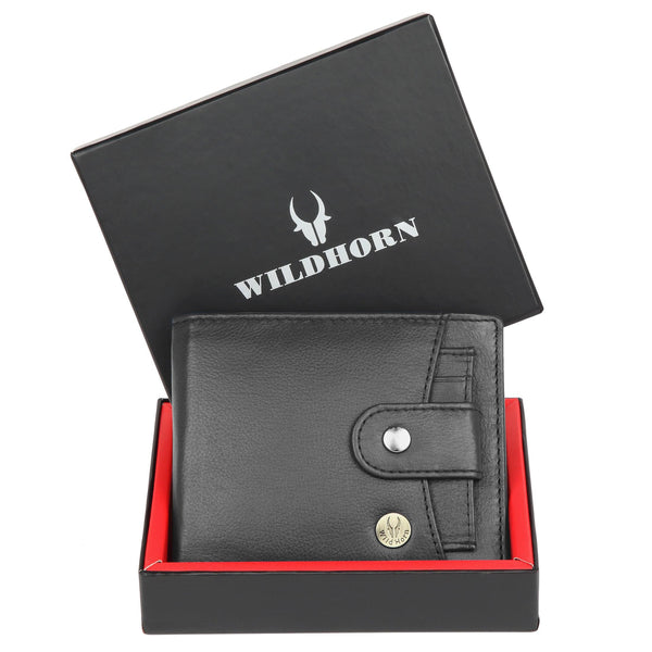 WildHorn® RFID Protected Genuine High Quality Leather Men's Wallet