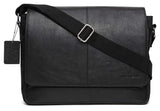 WildHorn Urban Edge Genuine Leather-Nylon Laptop Messenger Bag - WILDHORN