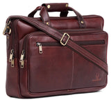 WILDHORN Leather 16 inches Bombay Brown Messenger Bag (MB547 B.Brown) - WILDHORN